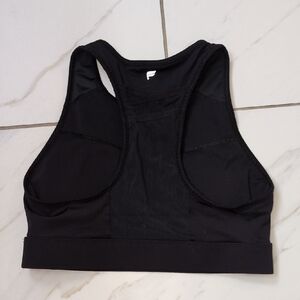 Fabletics Sleek Black Sports Bra